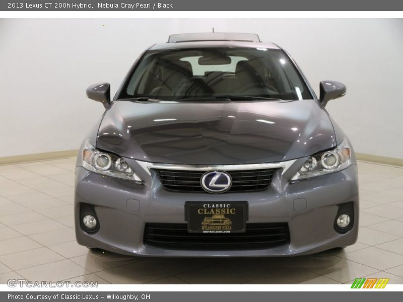 Nebula Gray Pearl / Black 2013 Lexus CT 200h Hybrid