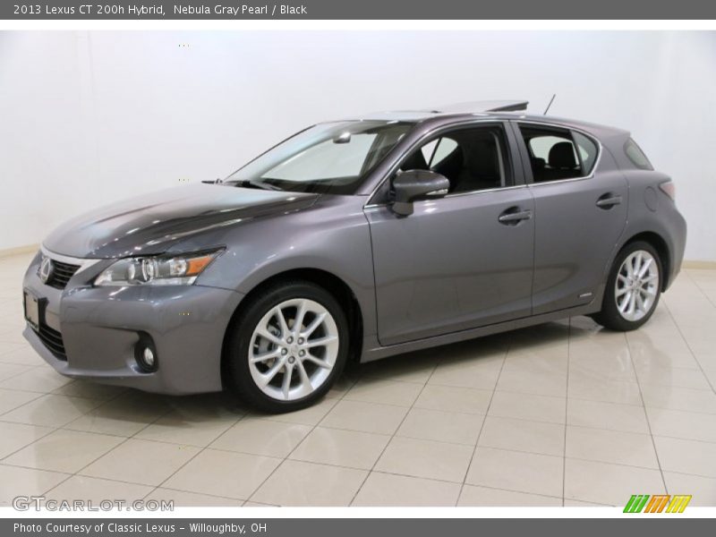 Nebula Gray Pearl / Black 2013 Lexus CT 200h Hybrid