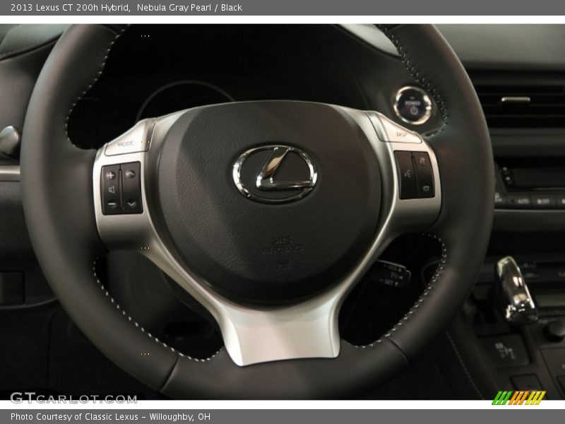 Nebula Gray Pearl / Black 2013 Lexus CT 200h Hybrid