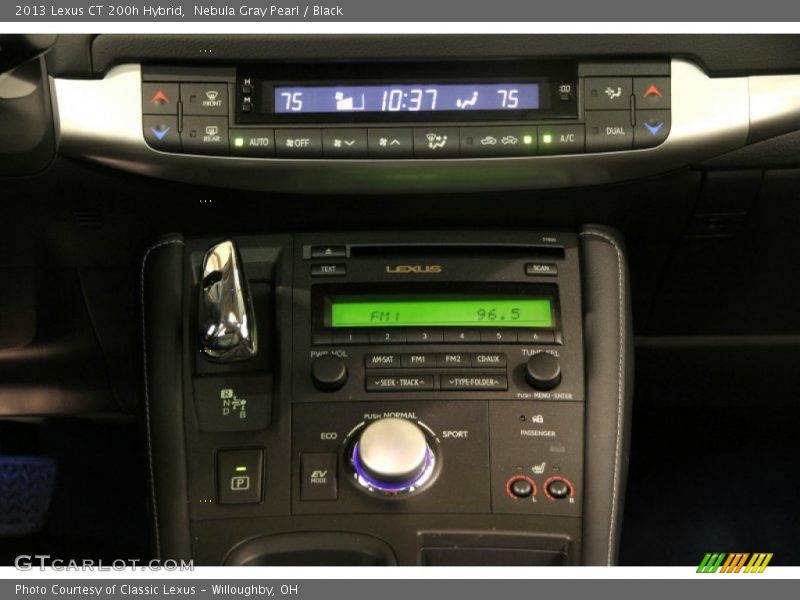 Nebula Gray Pearl / Black 2013 Lexus CT 200h Hybrid