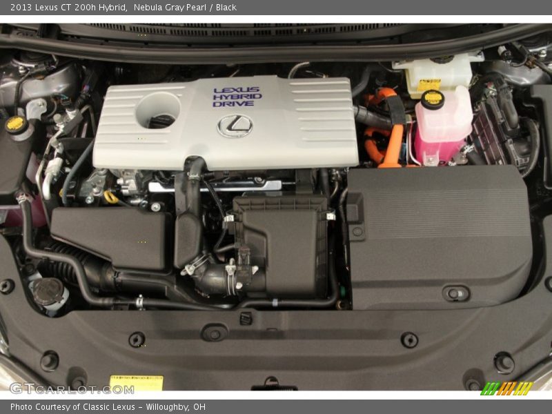 Nebula Gray Pearl / Black 2013 Lexus CT 200h Hybrid