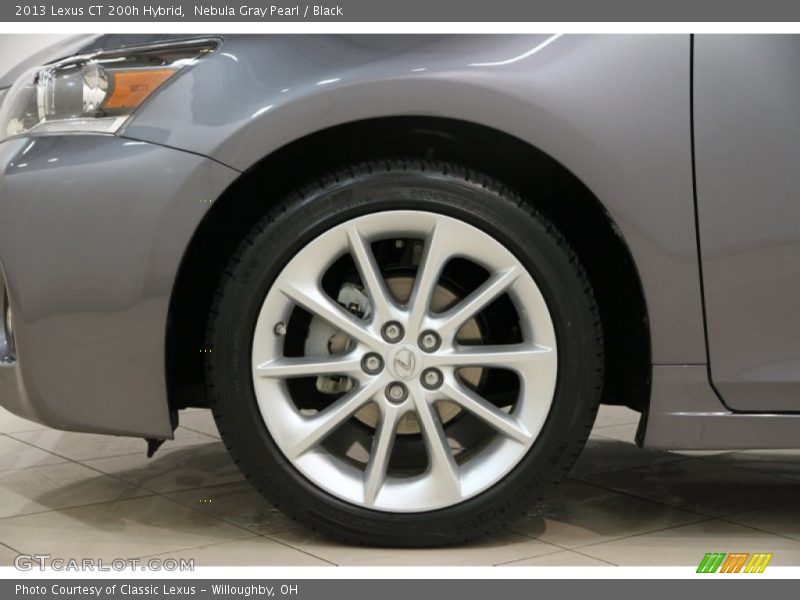 Nebula Gray Pearl / Black 2013 Lexus CT 200h Hybrid