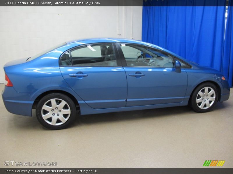 Atomic Blue Metallic / Gray 2011 Honda Civic LX Sedan