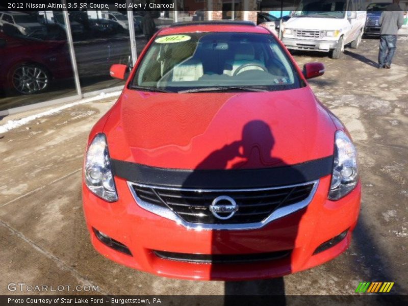 Red Alert / Charcoal 2012 Nissan Altima 3.5 SR Coupe