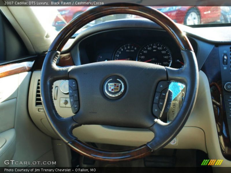 Black Raven / Cashmere/Cocoa 2007 Cadillac DTS Luxury