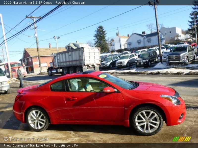 Red Alert / Charcoal 2012 Nissan Altima 3.5 SR Coupe