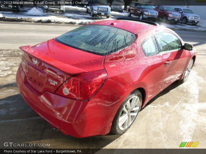 Red Alert / Charcoal 2012 Nissan Altima 3.5 SR Coupe