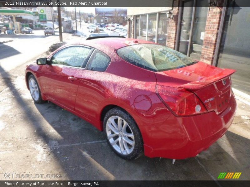 Red Alert / Charcoal 2012 Nissan Altima 3.5 SR Coupe