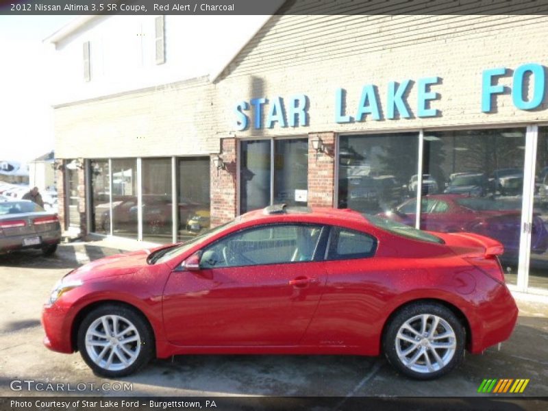 Red Alert / Charcoal 2012 Nissan Altima 3.5 SR Coupe