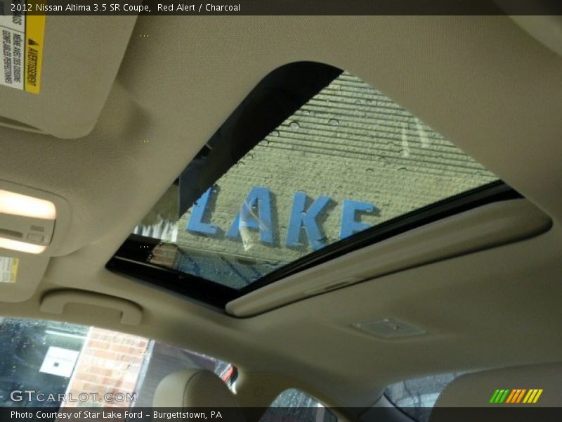Red Alert / Charcoal 2012 Nissan Altima 3.5 SR Coupe