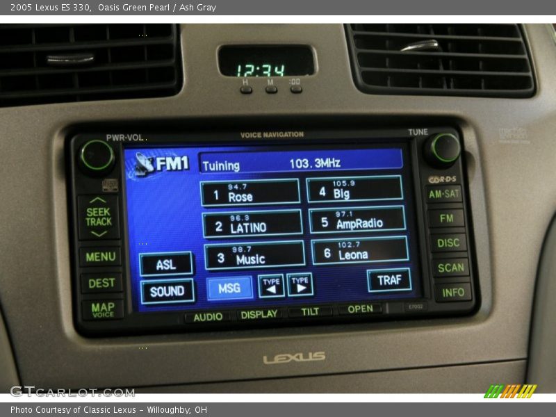 Oasis Green Pearl / Ash Gray 2005 Lexus ES 330