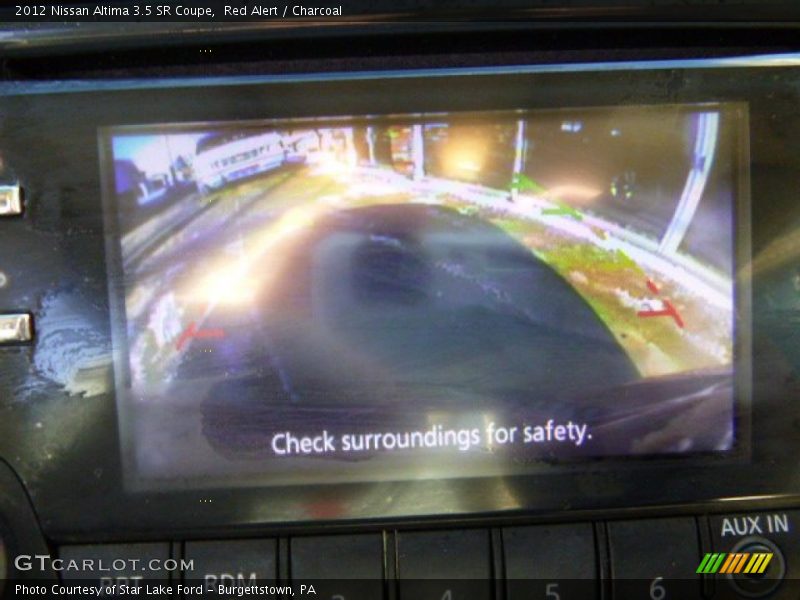 Red Alert / Charcoal 2012 Nissan Altima 3.5 SR Coupe