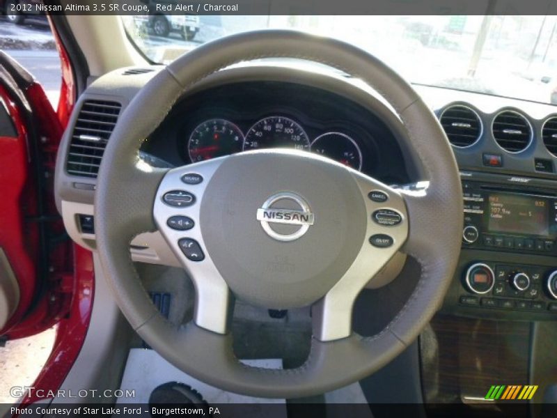 Red Alert / Charcoal 2012 Nissan Altima 3.5 SR Coupe