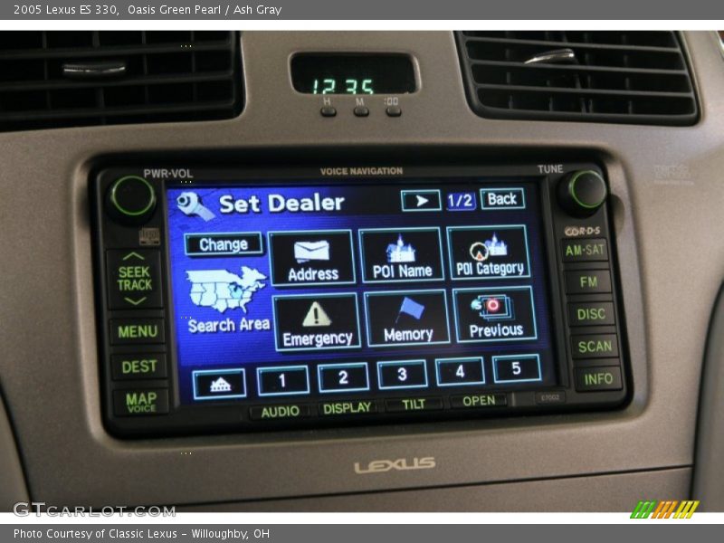 Oasis Green Pearl / Ash Gray 2005 Lexus ES 330