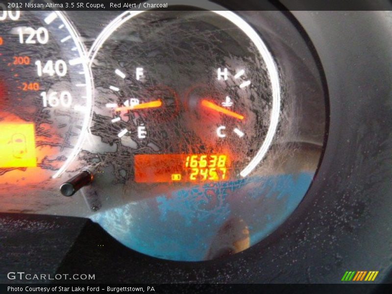 Red Alert / Charcoal 2012 Nissan Altima 3.5 SR Coupe