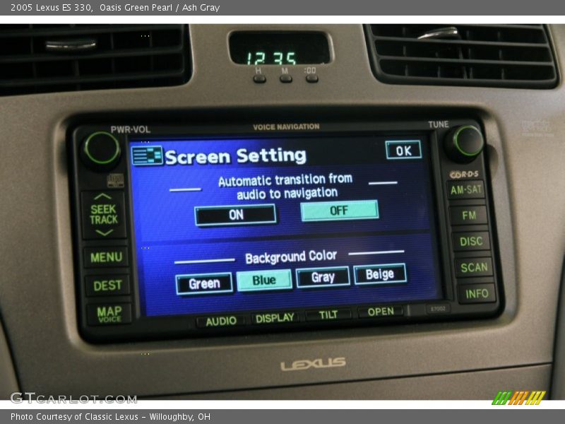 Oasis Green Pearl / Ash Gray 2005 Lexus ES 330