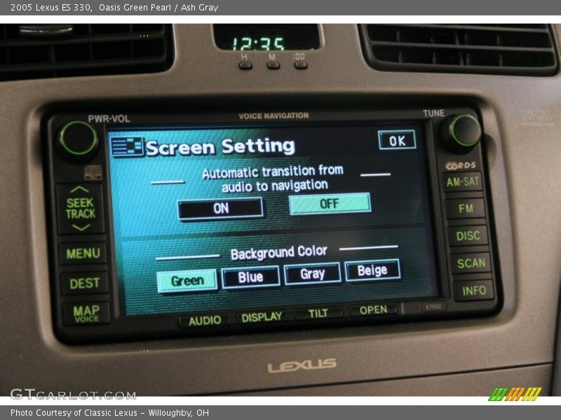 Oasis Green Pearl / Ash Gray 2005 Lexus ES 330