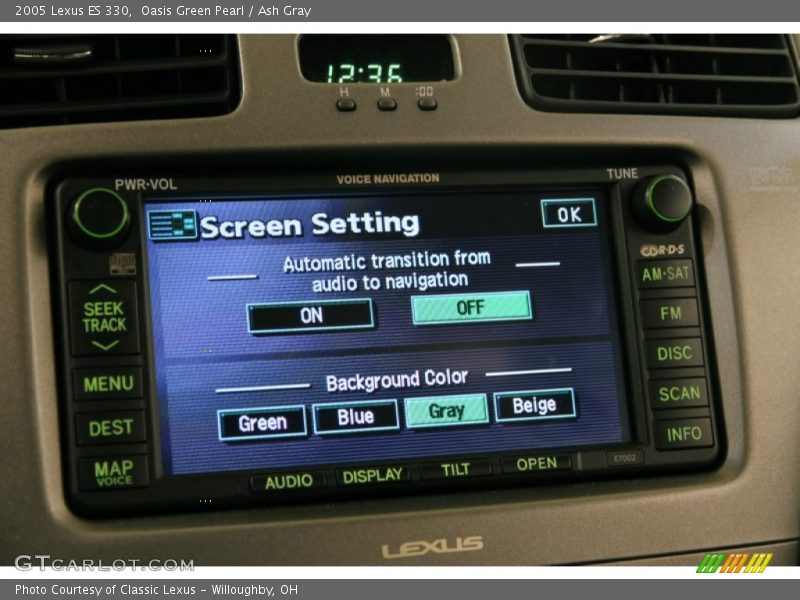Oasis Green Pearl / Ash Gray 2005 Lexus ES 330