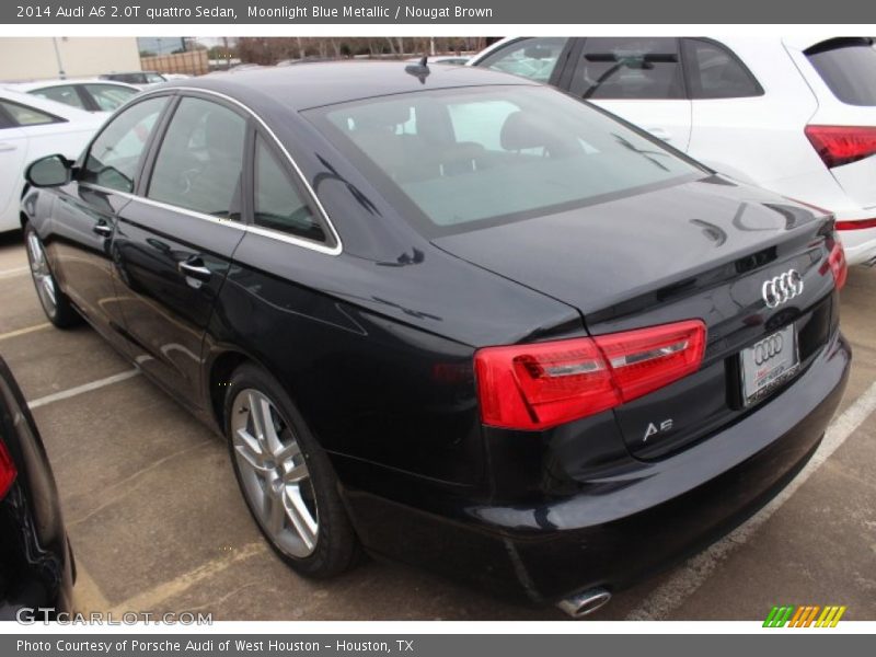 Moonlight Blue Metallic / Nougat Brown 2014 Audi A6 2.0T quattro Sedan