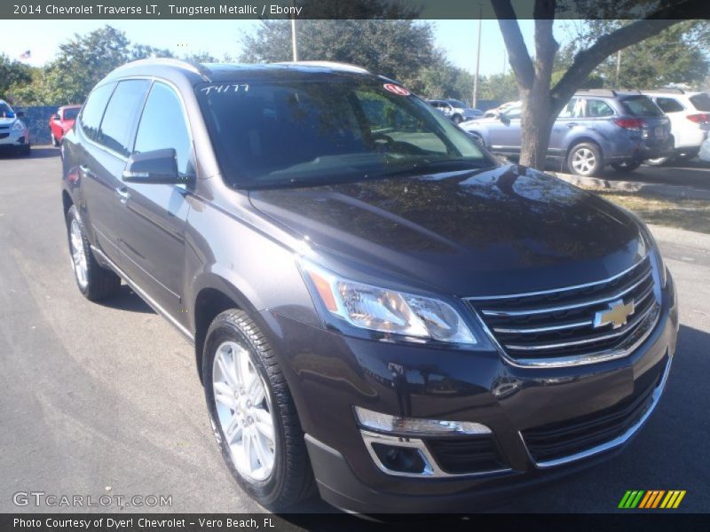 Tungsten Metallic / Ebony 2014 Chevrolet Traverse LT