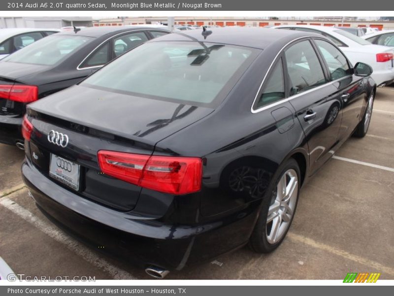 Moonlight Blue Metallic / Nougat Brown 2014 Audi A6 2.0T quattro Sedan