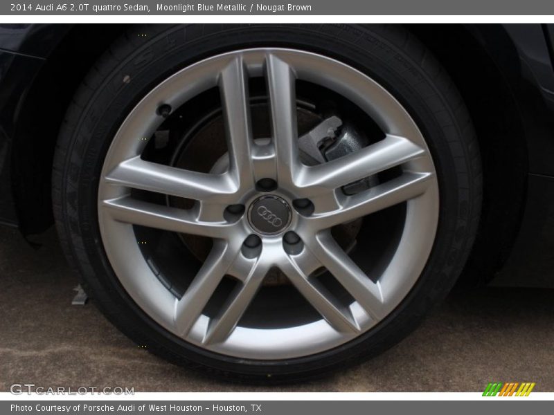 Moonlight Blue Metallic / Nougat Brown 2014 Audi A6 2.0T quattro Sedan