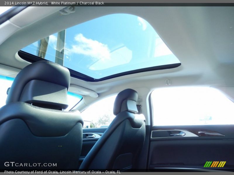 White Platinum / Charcoal Black 2014 Lincoln MKZ Hybrid