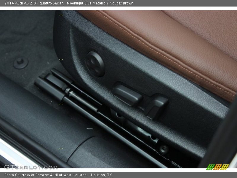 Moonlight Blue Metallic / Nougat Brown 2014 Audi A6 2.0T quattro Sedan