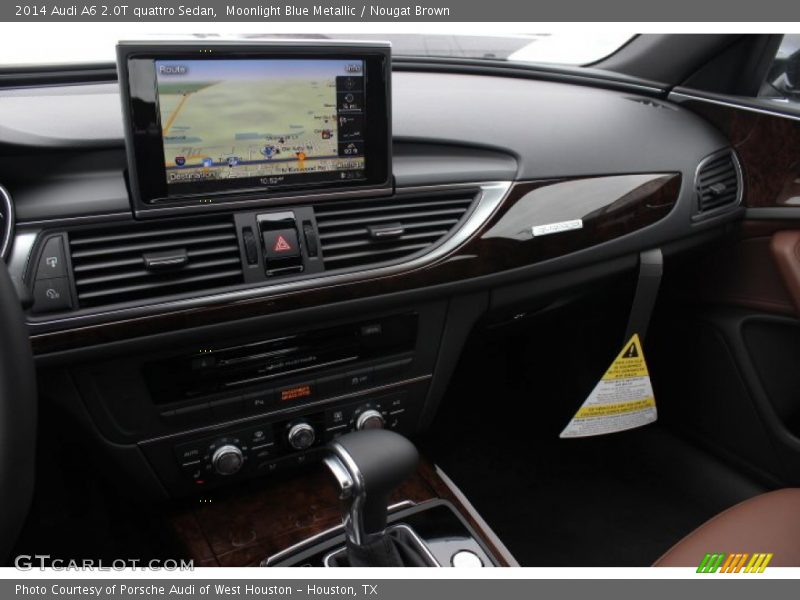 Moonlight Blue Metallic / Nougat Brown 2014 Audi A6 2.0T quattro Sedan