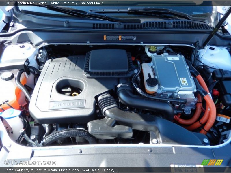 White Platinum / Charcoal Black 2014 Lincoln MKZ Hybrid