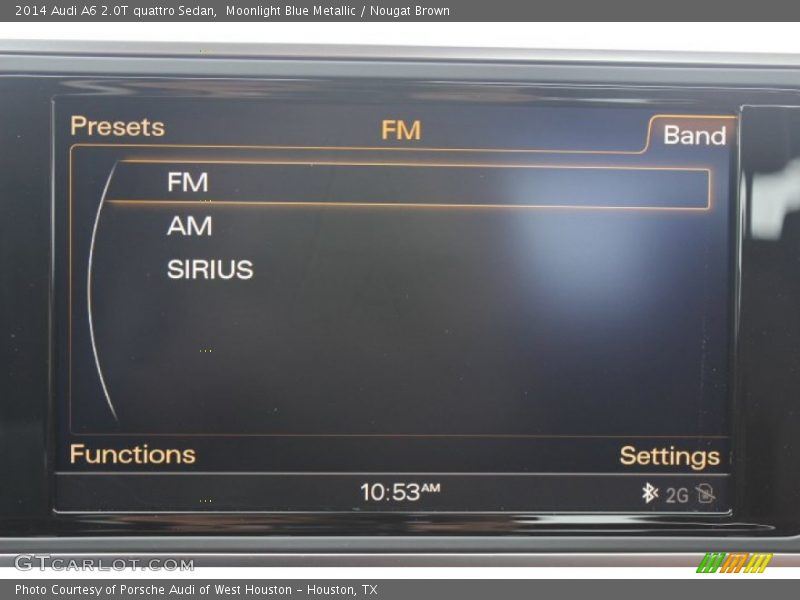 Moonlight Blue Metallic / Nougat Brown 2014 Audi A6 2.0T quattro Sedan