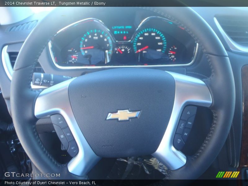 Tungsten Metallic / Ebony 2014 Chevrolet Traverse LT