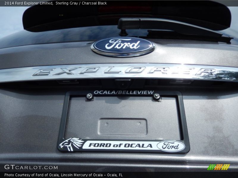 Sterling Gray / Charcoal Black 2014 Ford Explorer Limited