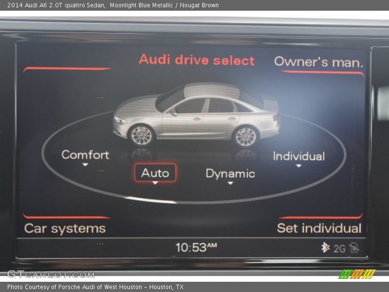 Moonlight Blue Metallic / Nougat Brown 2014 Audi A6 2.0T quattro Sedan