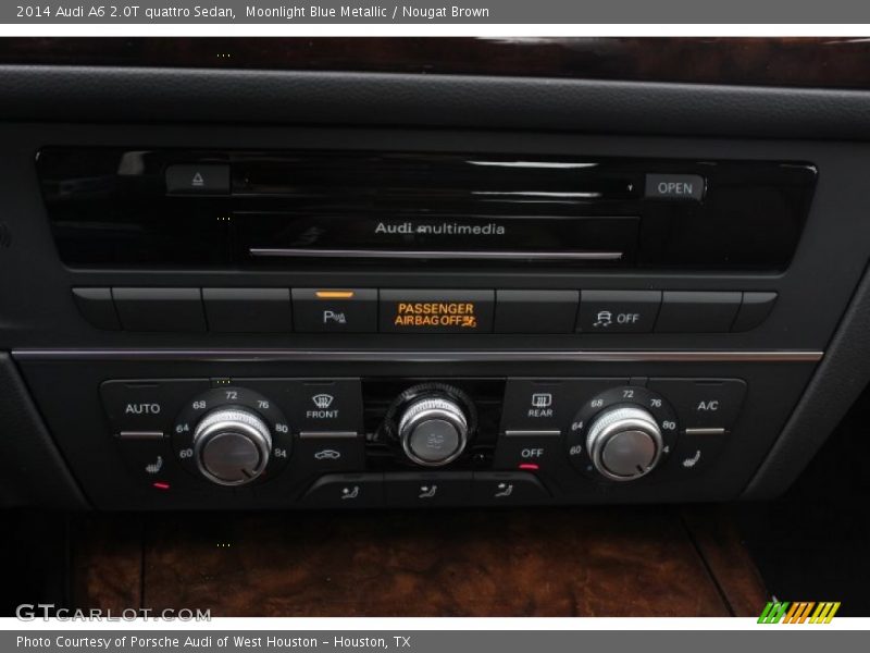 Moonlight Blue Metallic / Nougat Brown 2014 Audi A6 2.0T quattro Sedan