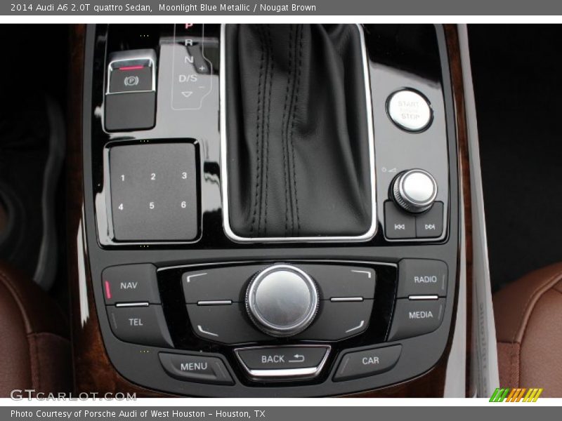 Moonlight Blue Metallic / Nougat Brown 2014 Audi A6 2.0T quattro Sedan