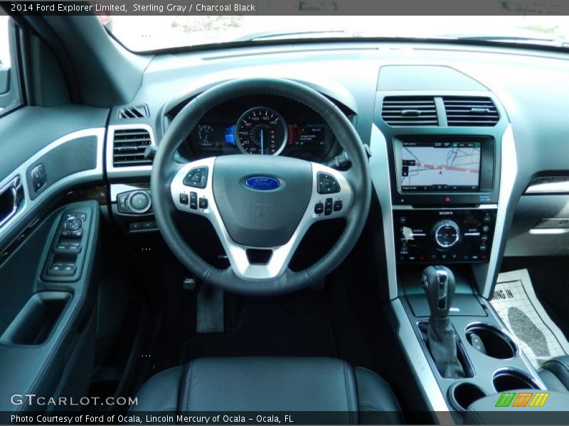 Sterling Gray / Charcoal Black 2014 Ford Explorer Limited