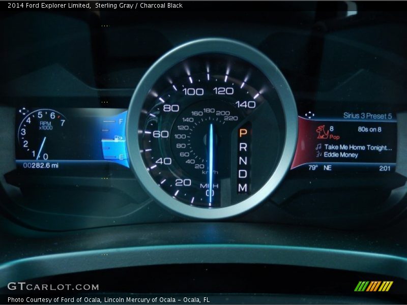Sterling Gray / Charcoal Black 2014 Ford Explorer Limited