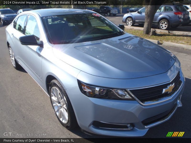 Silver Topaz Metallic / Jet Black/Dark Titanium 2014 Chevrolet Impala LS