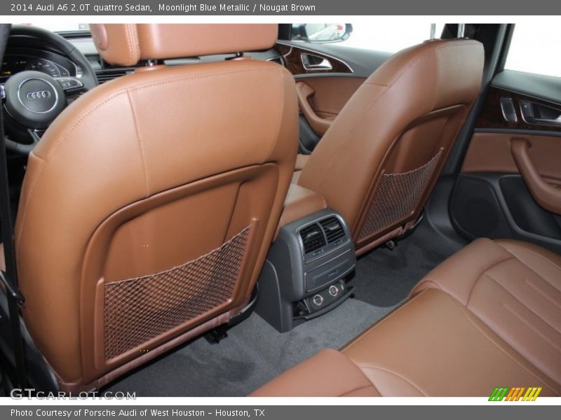 Moonlight Blue Metallic / Nougat Brown 2014 Audi A6 2.0T quattro Sedan