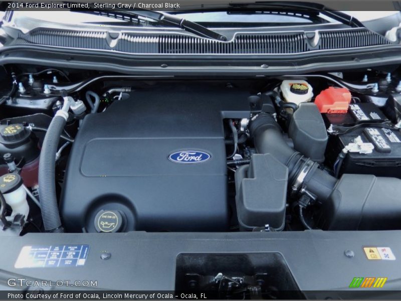 Sterling Gray / Charcoal Black 2014 Ford Explorer Limited