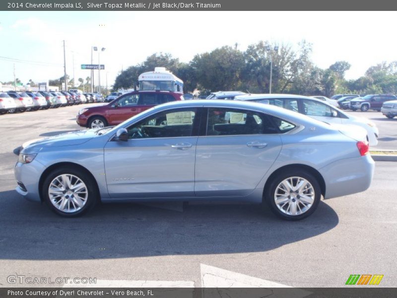 Silver Topaz Metallic / Jet Black/Dark Titanium 2014 Chevrolet Impala LS