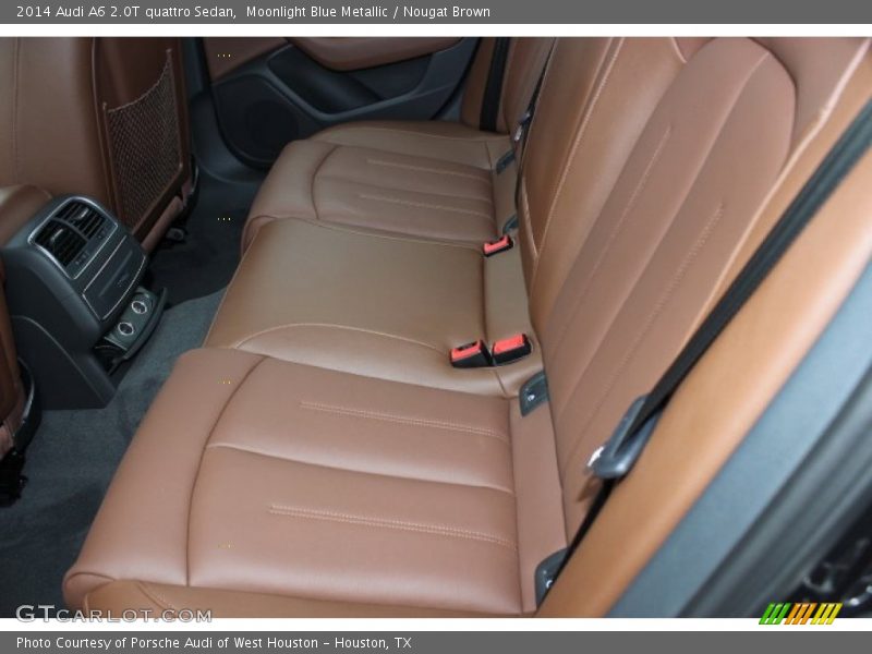 Moonlight Blue Metallic / Nougat Brown 2014 Audi A6 2.0T quattro Sedan