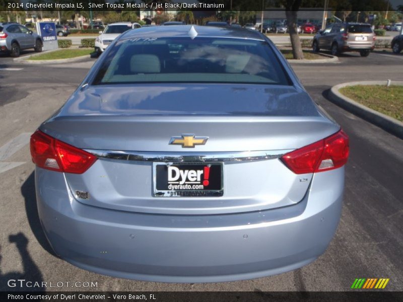 Silver Topaz Metallic / Jet Black/Dark Titanium 2014 Chevrolet Impala LS