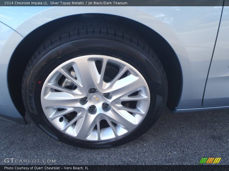 Silver Topaz Metallic / Jet Black/Dark Titanium 2014 Chevrolet Impala LS