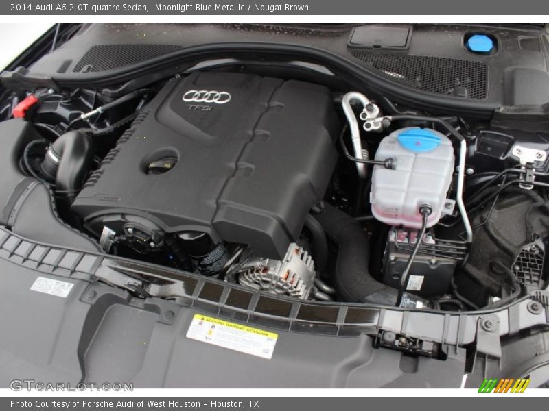 Moonlight Blue Metallic / Nougat Brown 2014 Audi A6 2.0T quattro Sedan