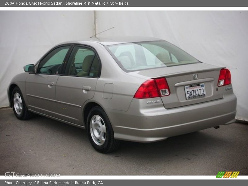 Shoreline Mist Metallic / Ivory Beige 2004 Honda Civic Hybrid Sedan