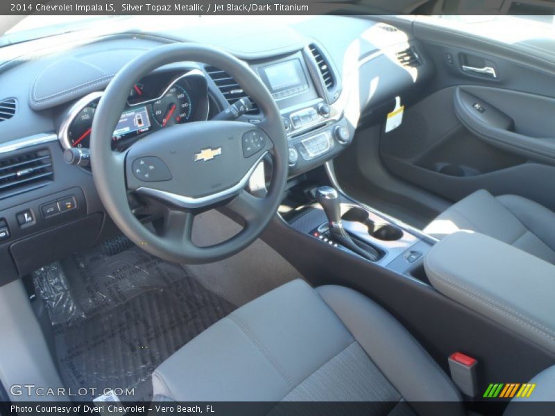 Silver Topaz Metallic / Jet Black/Dark Titanium 2014 Chevrolet Impala LS