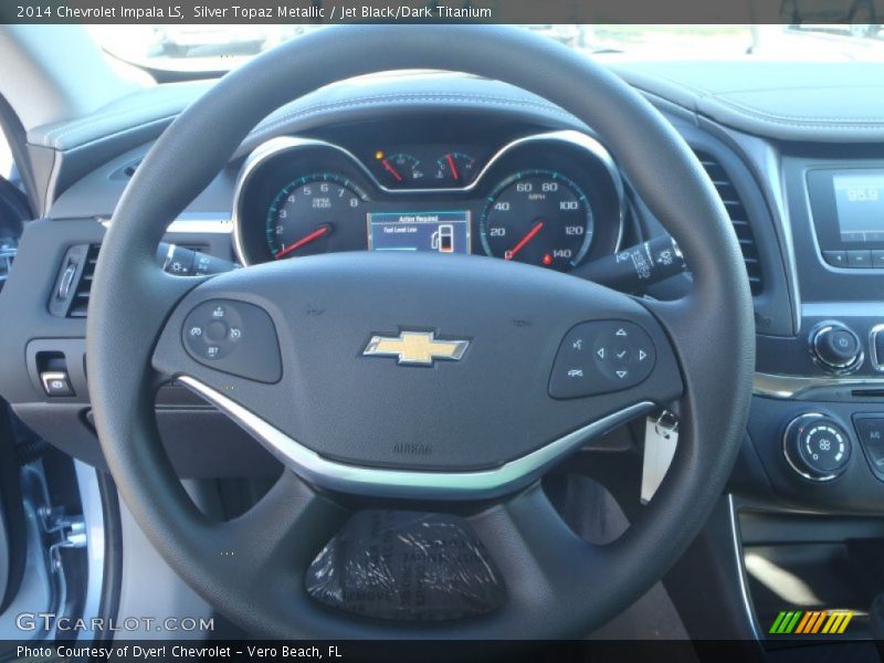 Silver Topaz Metallic / Jet Black/Dark Titanium 2014 Chevrolet Impala LS