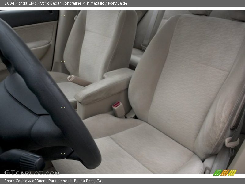 Shoreline Mist Metallic / Ivory Beige 2004 Honda Civic Hybrid Sedan